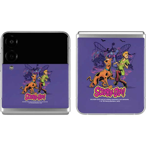 Scooby-Doo Shaggy and Ghost Clown Galaxy Z Flip4 5G Skin